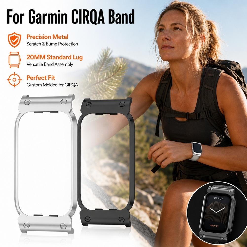 Metal Bumper Aluminum Frame Case - เคสกันกระแทกโลหะสำหรับ Garmin CIRQA กรอบป้องกันอะลูมิเนียมอัลลอยด์พรีเมียม บางเฉียบ ป้องกันรอยขีดข่วน
