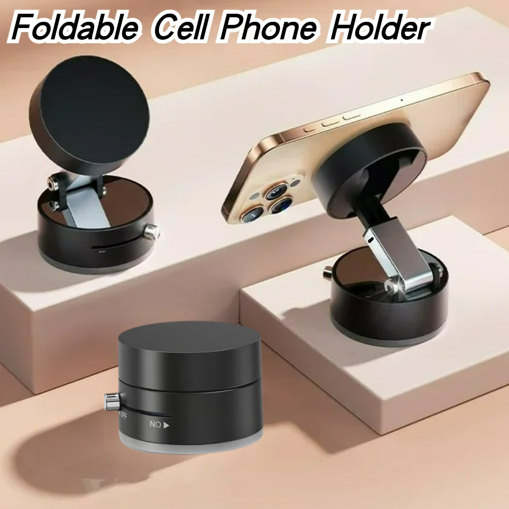 Phone Stands - ที่วางสูญญากาศแม่เหล็กประสิทธิภาพสูงขาตั้งโทรศัพท์สากลแบบพับได้สําหรับรถเดสก์ท็อปห้องน้ําอุปกรณ์กีฬากลางแจ้ง