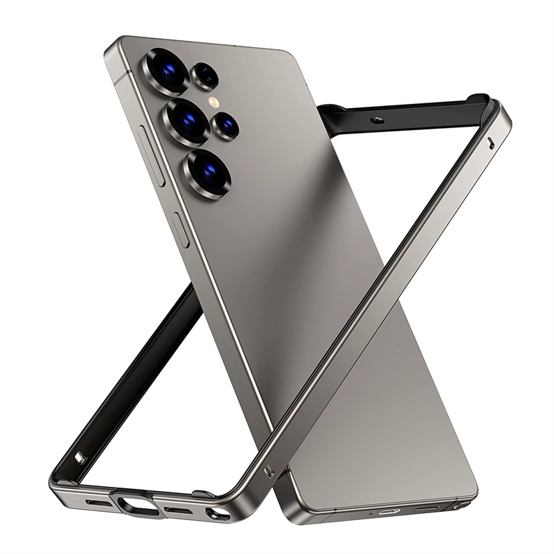 Metal Bumper Aluminum Frame Case - เคสกันกระแทกโลหะโครงอะลูมิเนียมอัลลอยสำหรับ Samsung Galaxy S25 Ultra S24