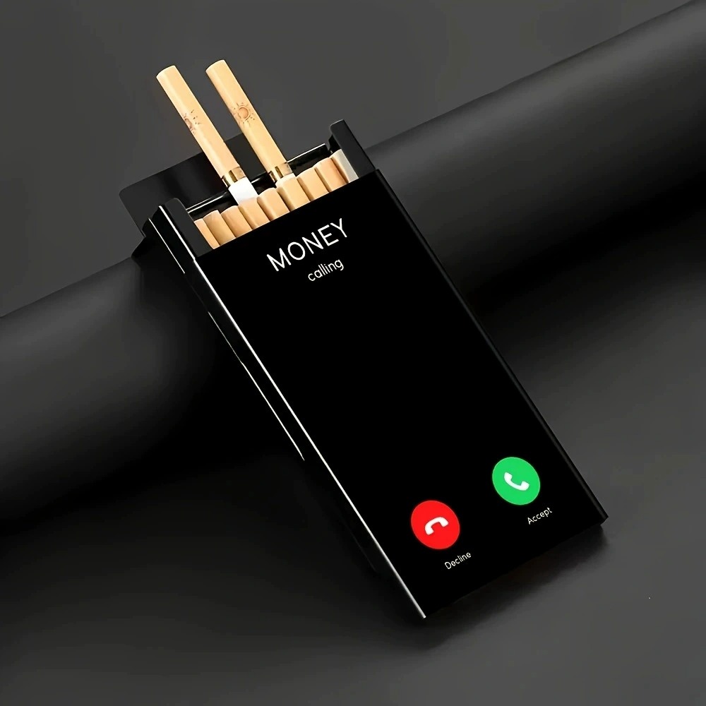 กล่องบุหรี่โลหะทรงบาง ฝาเลื่อน - Phone Cases บทวิจารณ์และราคา