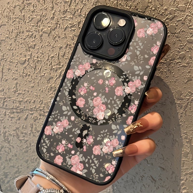 เคสโทรศัพท์แม่เหล็กใสลายกุหลาบ - Clear Shockproof Bumper Case บทวิจารณ์และราคา