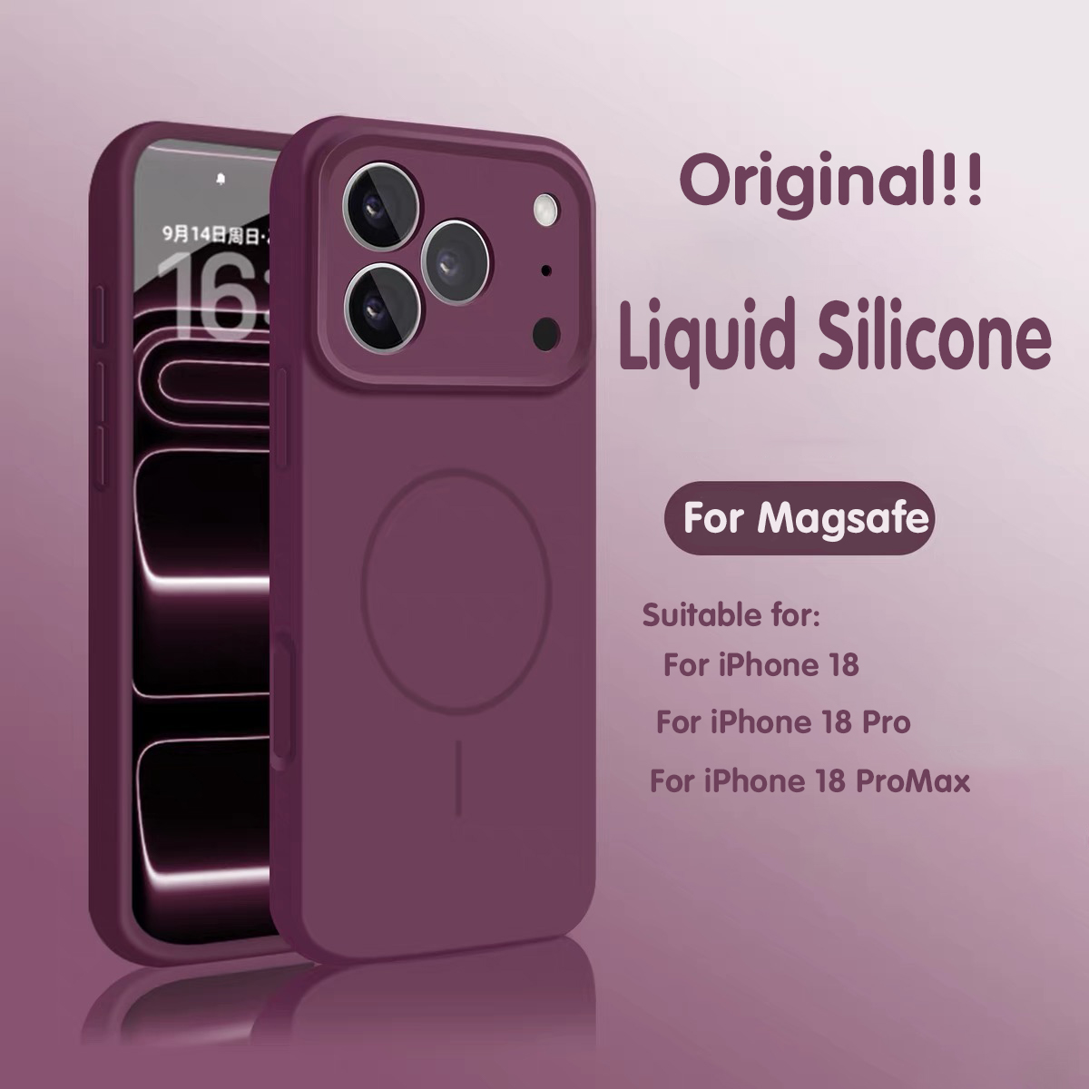 เคสแม่เหล็กซิลิโคนเหลวแท้ สำหร - Liquid Silicone Magnetic Phone Case บทวิจารณ์และราคา