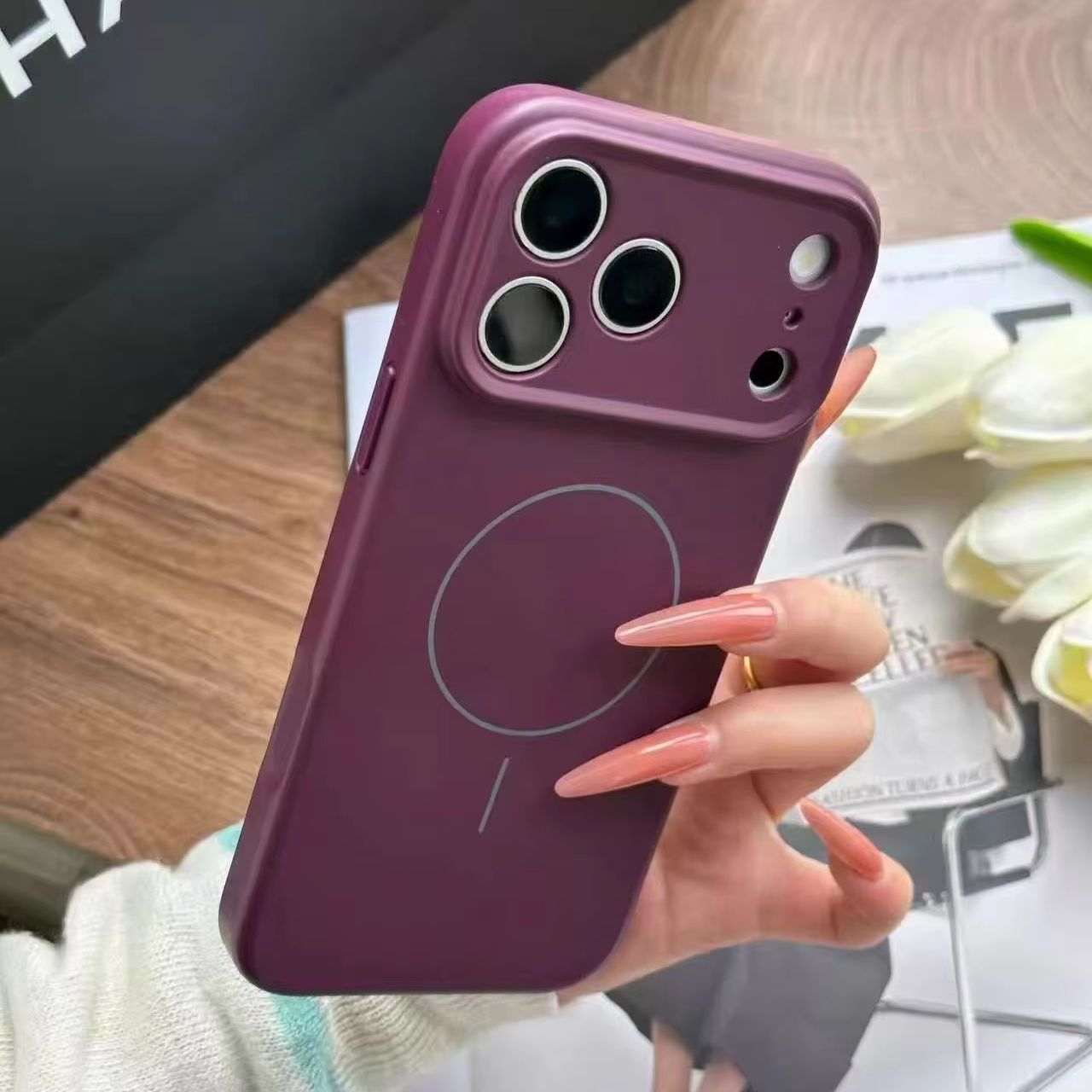 เคสแม่เหล็กซิลิโคนเหลวแท้ สำหร - Liquid Silicone Magnetic Phone Case บทวิจารณ์และราคา