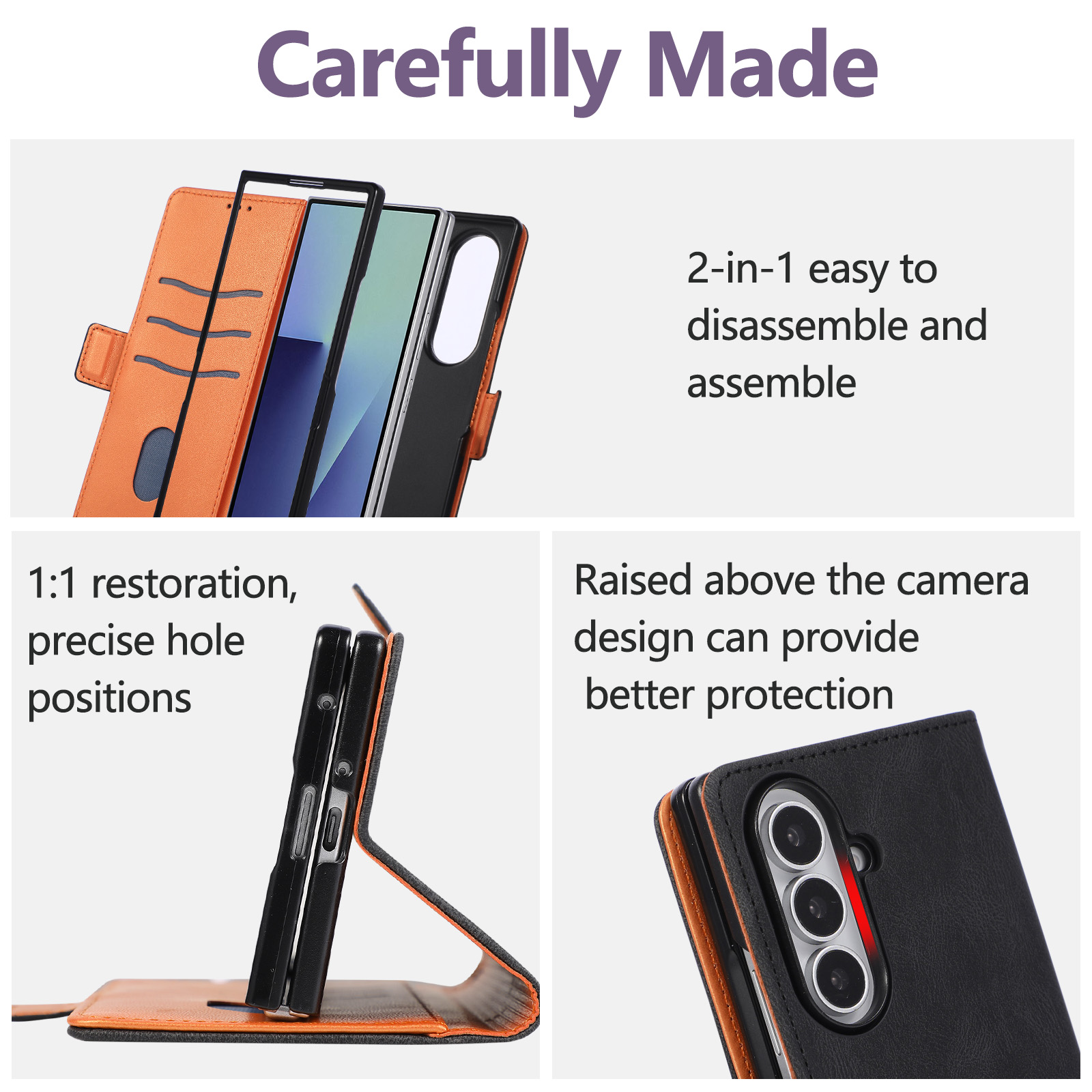 เคสโทรศัพท์แบบกระเป๋าหนังย้อนย - Leather Wallet Card Holder Phone Cover บทวิจารณ์และราคา